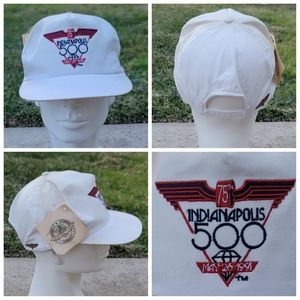 Vtg 1991 Indianapolis 500 75th Anniversary Snapback Hat